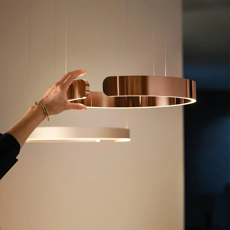 Moderne Kreisförmige LED-Pendelleuchte – Energieeffiziente Deckenleuchte