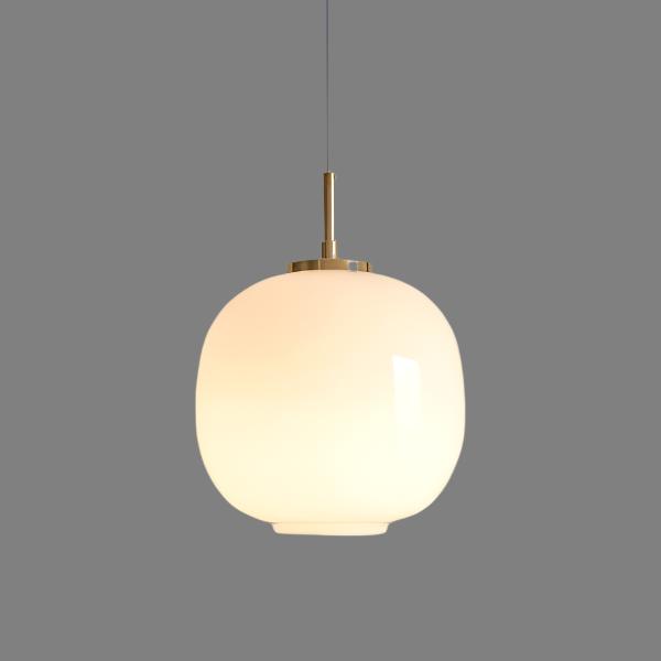 Opalglas-Pendelleuchte im Skandi-Stil | Minimalistisch & Rund