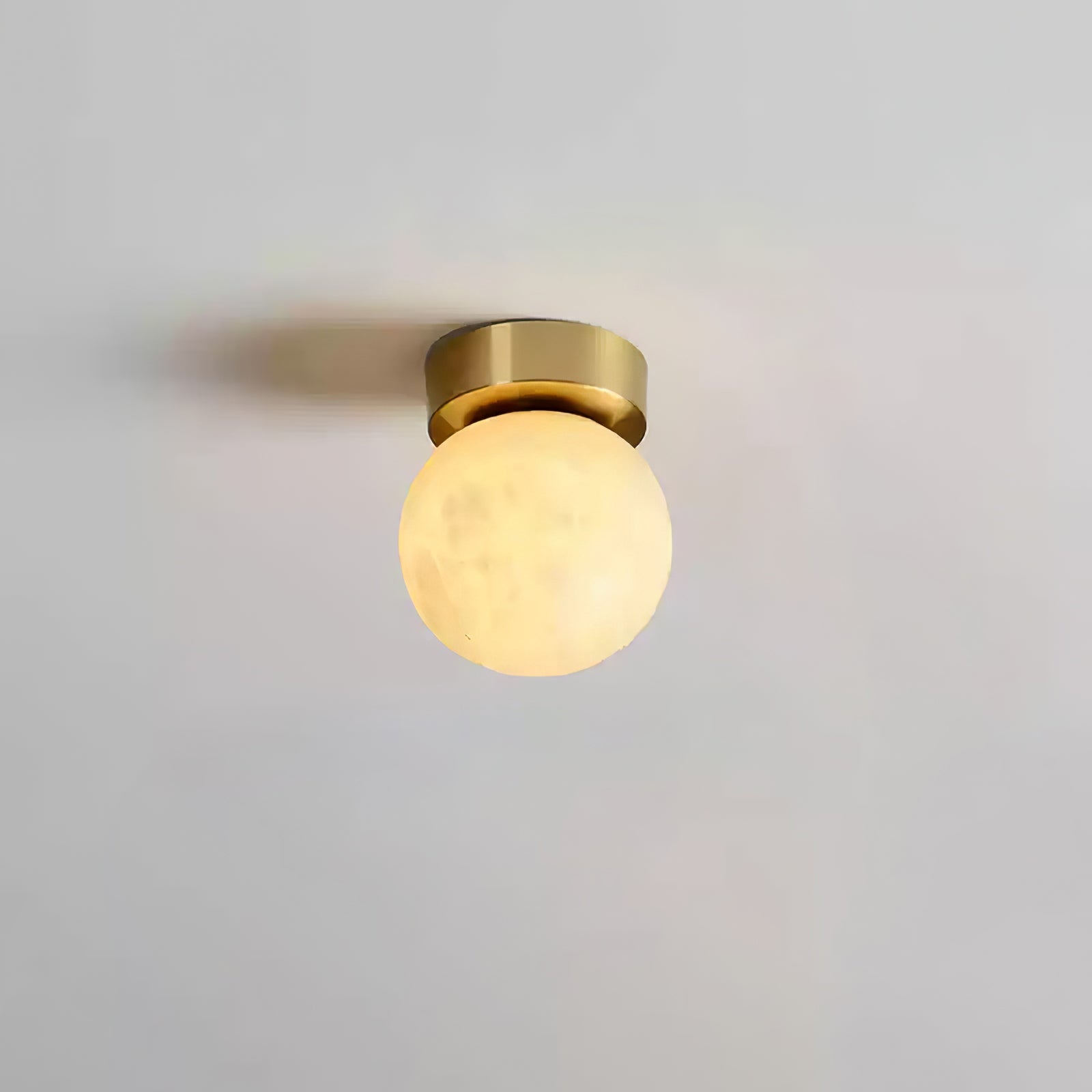 Leuchtender Mond Alabaster LED-Deckenleuchte | Moderne Deckenlampe