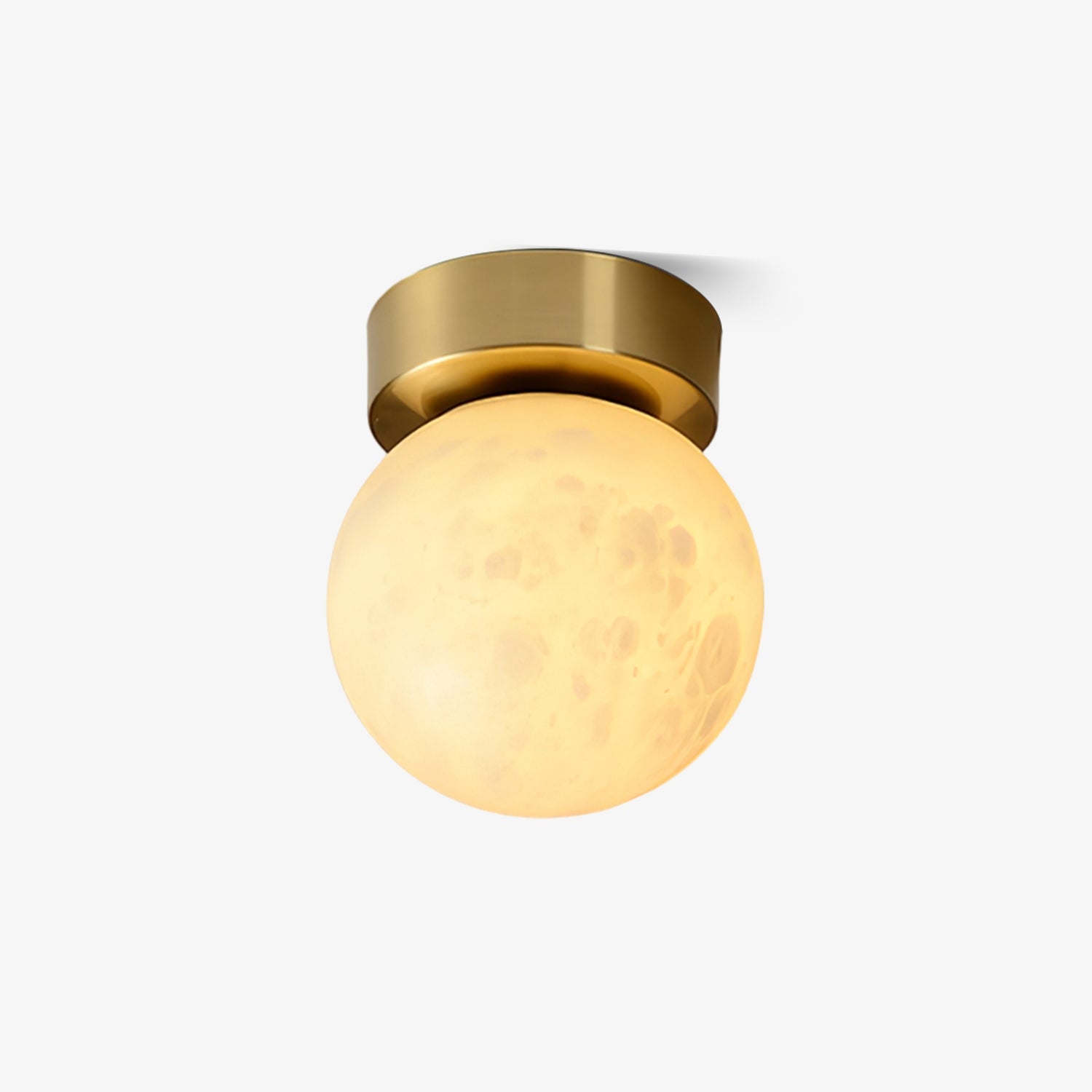 Leuchtender Mond Alabaster LED-Deckenleuchte | Moderne Deckenlampe