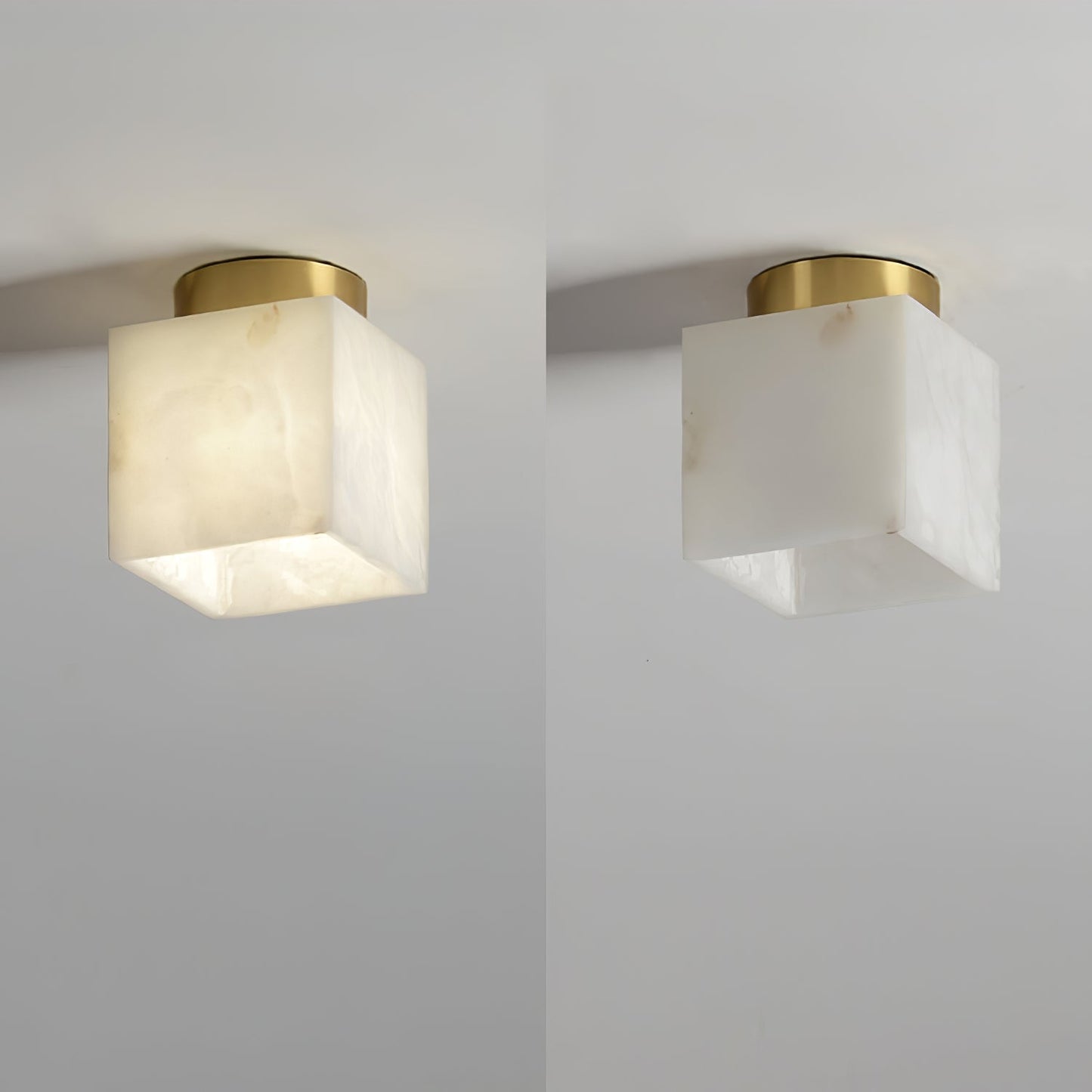 Leuchtender Mond Alabaster LED-Deckenleuchte | Moderne Deckenlampe