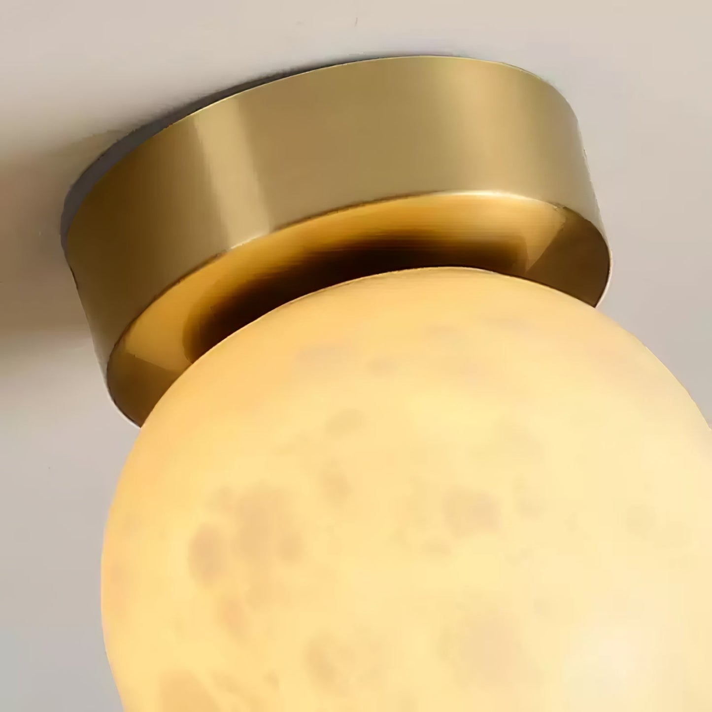 Leuchtender Mond Alabaster LED-Deckenleuchte | Moderne Deckenlampe