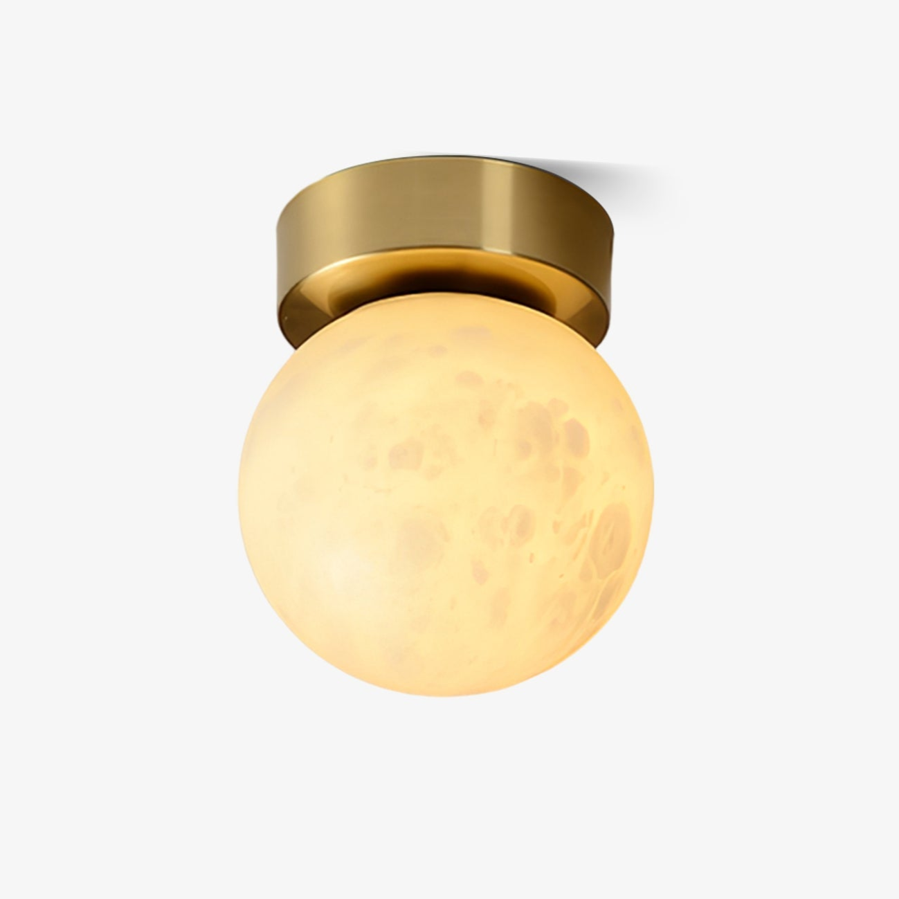 Leuchtender Mond Alabaster LED-Deckenleuchte | Moderne Deckenlampe