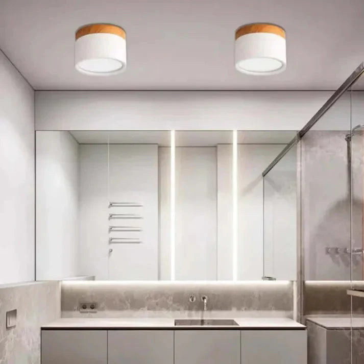 Aluminium Zylinder LED-Deckenlampe – Kompakt & Modern