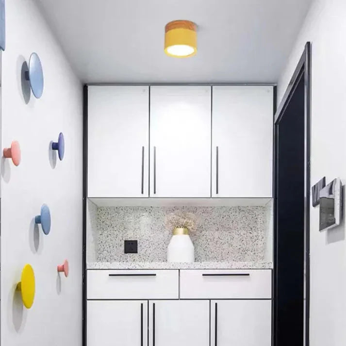 Aluminium Zylinder LED-Deckenlampe – Kompakt & Modern