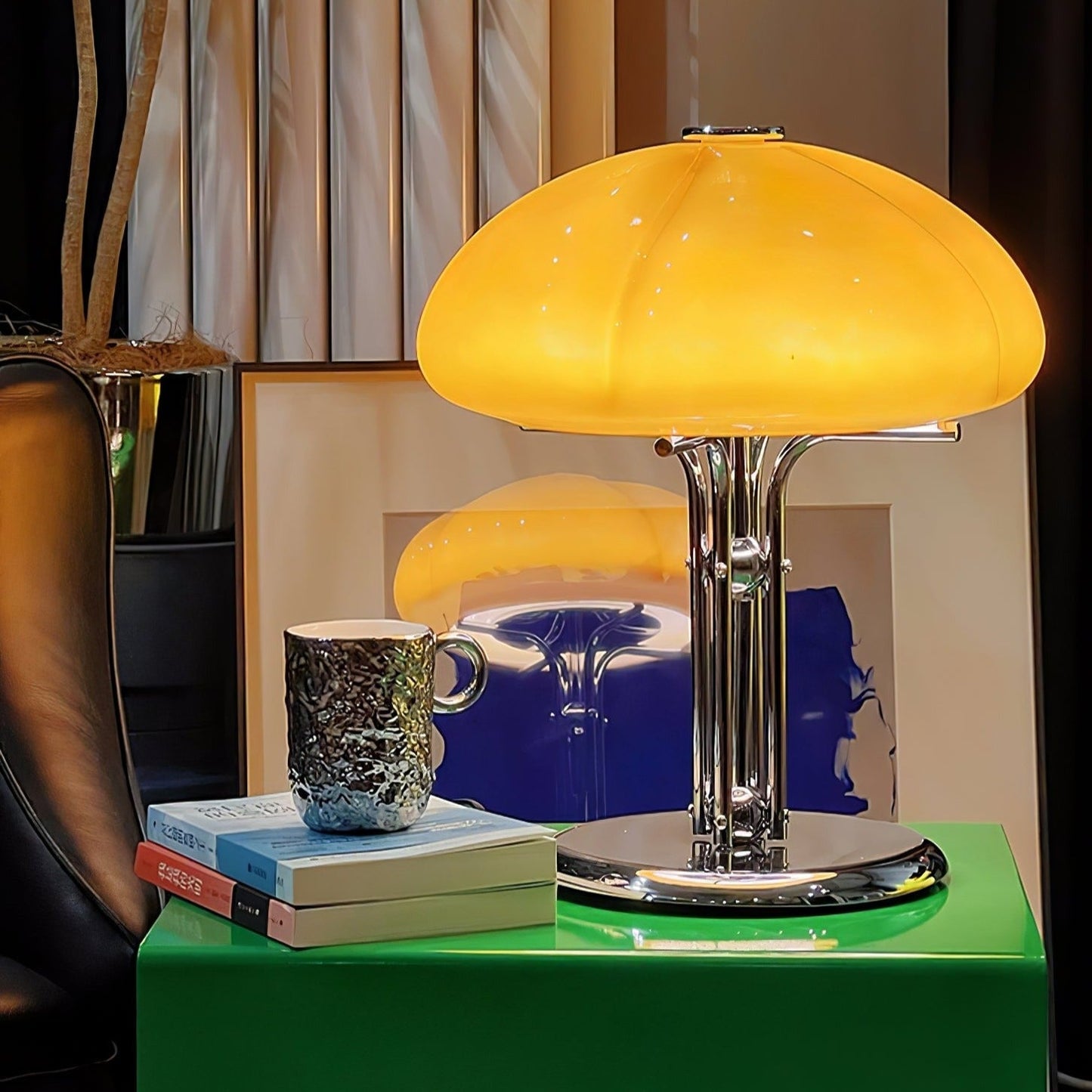 Moderne Bauhaus Tischlampe in Pilzform