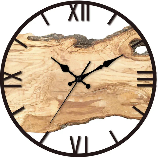 Moderne Wanduhr Mit Transparentem Ziffernblatt im Minimalistischen