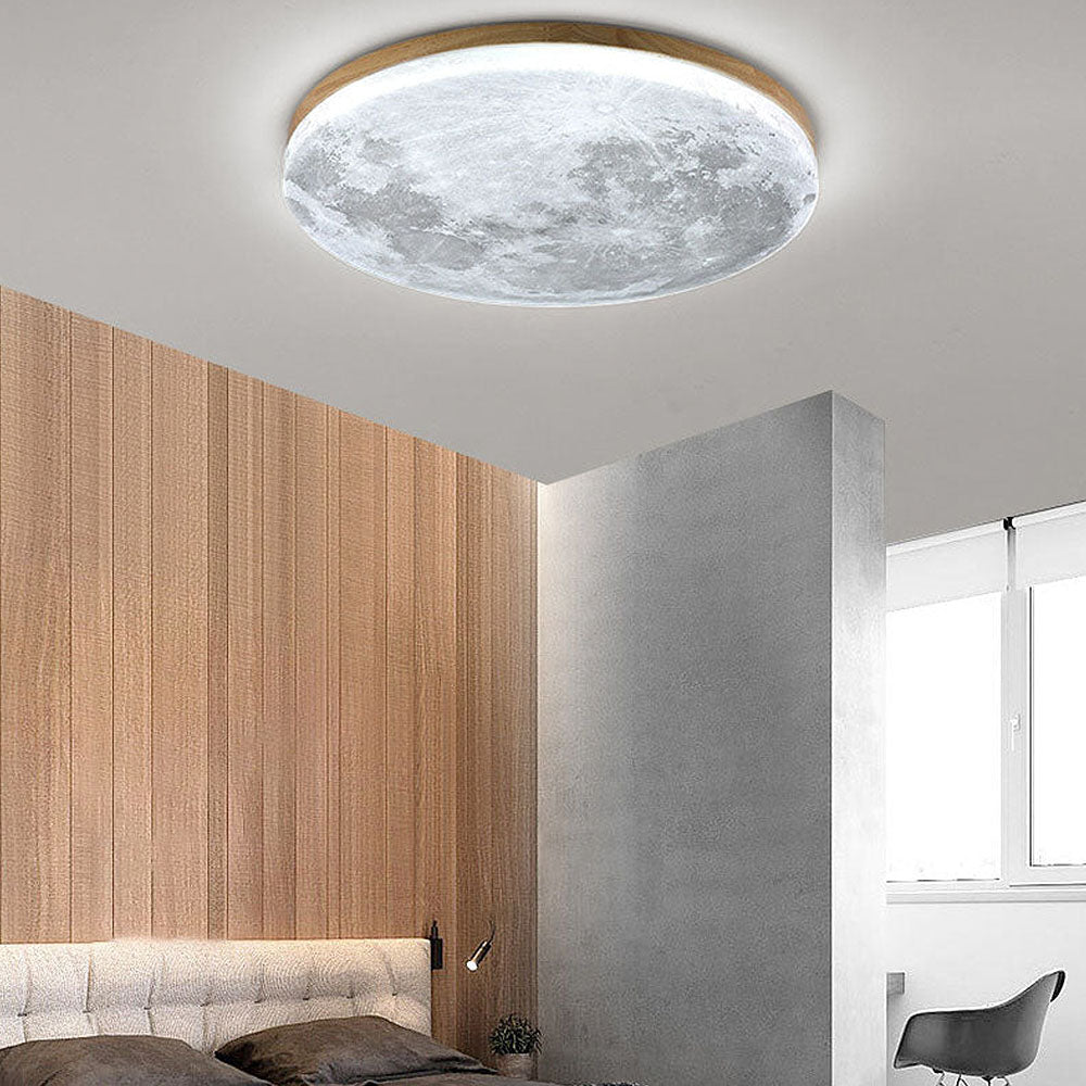Elegante Vom Mond Inspirierte LED-Deckenleuchte