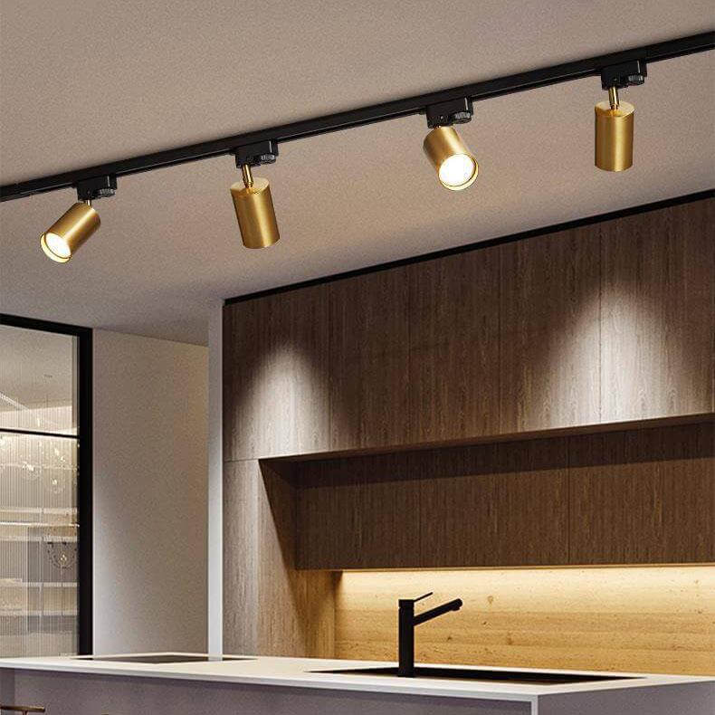 Decken-Schienenstrahler aus Schwarzem Metall – Zeitgemäßes Design