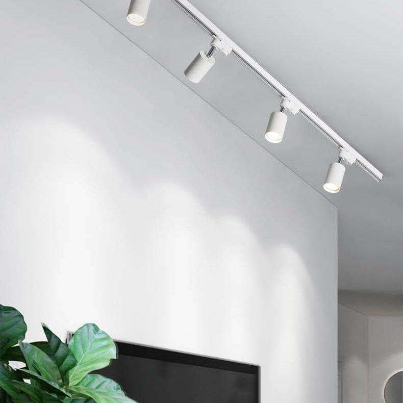Decken-Schienenstrahler aus Schwarzem Metall – Zeitgemäßes Design