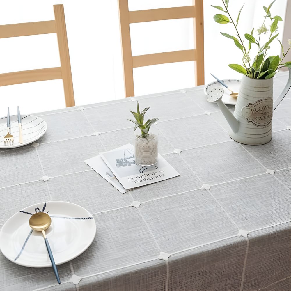 Ländliche Kariert-Tischdecke im Pastoral-Stil