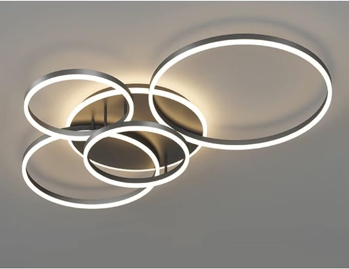 Schlanke Schwarze LED-Deckenleuchte