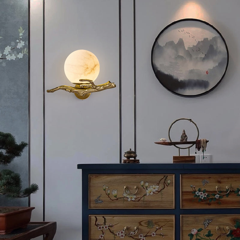 Kreative LED-Wandlampe aus Marmor