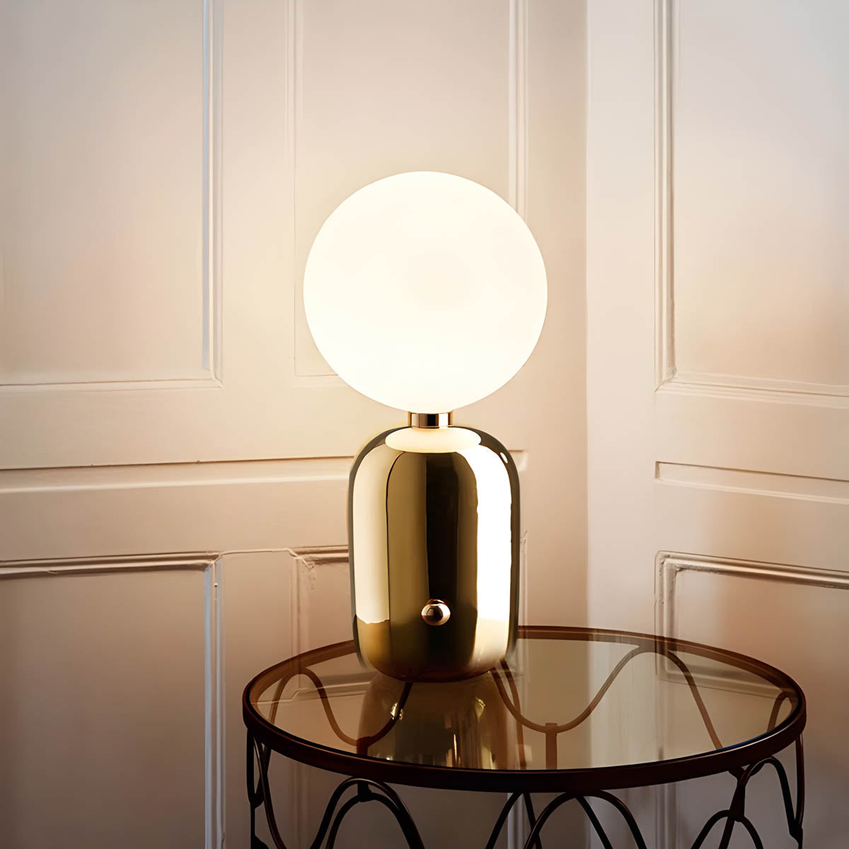 Moderne Globus Tischlampe