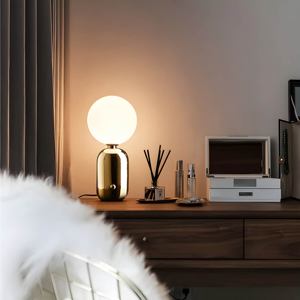 Moderne Globus Tischlampe