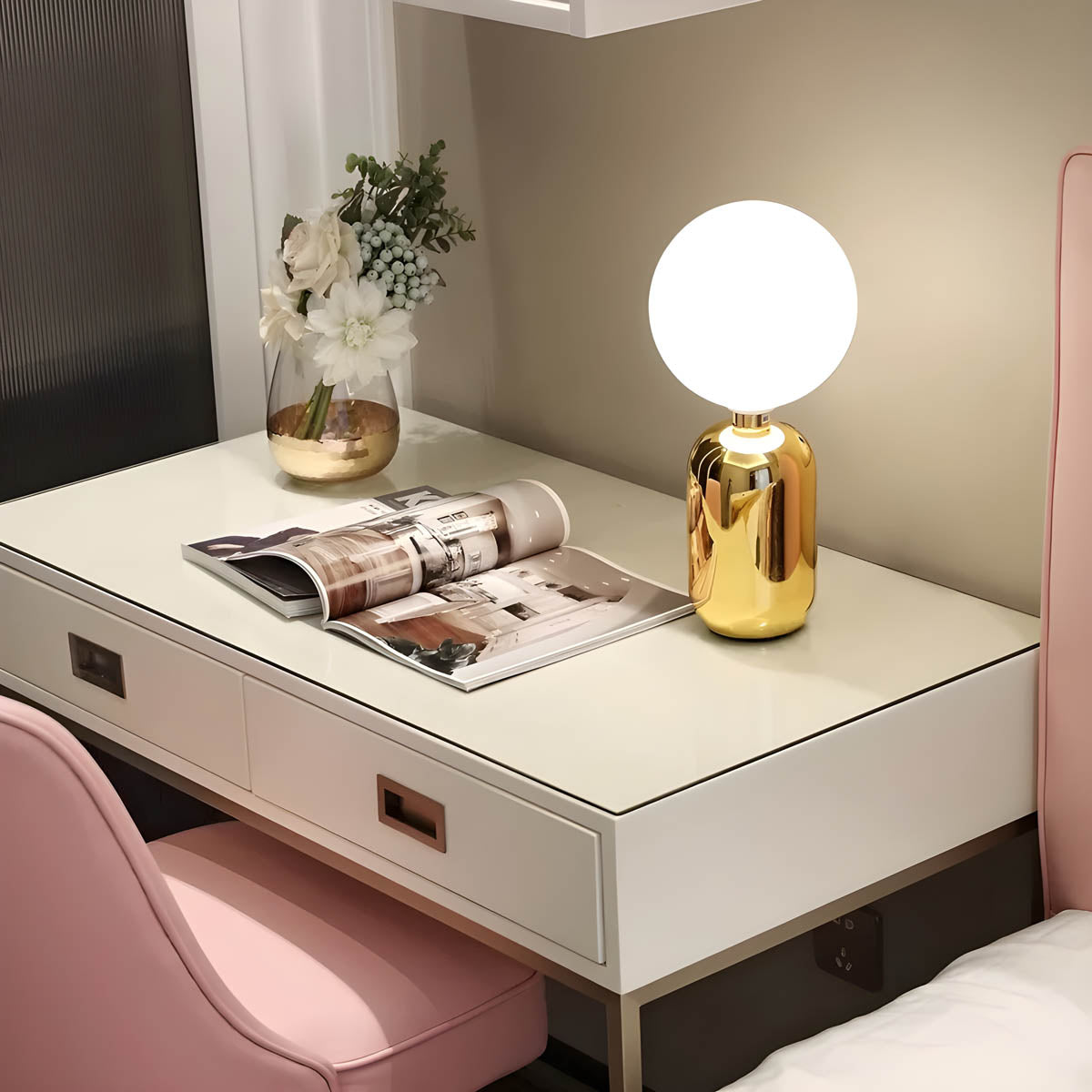 Moderne Globus Tischlampe