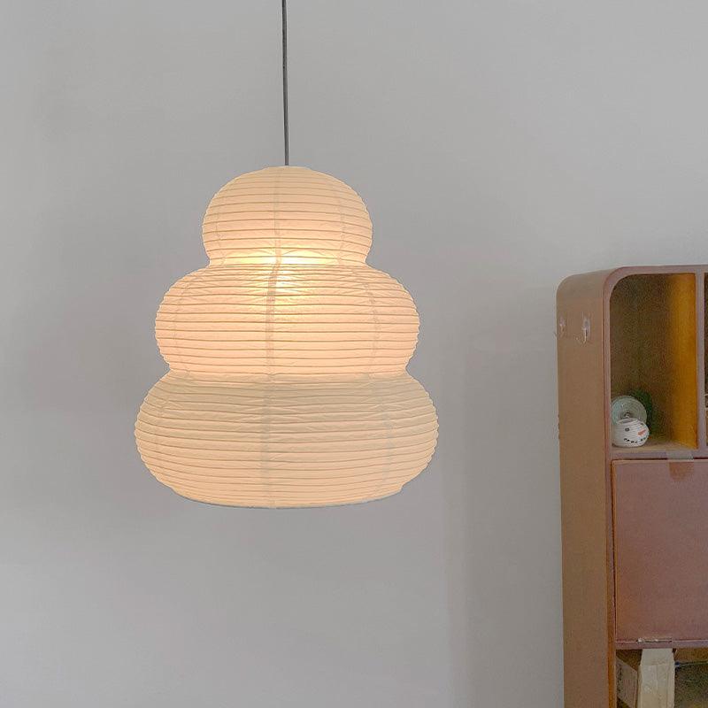 Pendellampe mit Reispapierschirm | Zeitloses Design