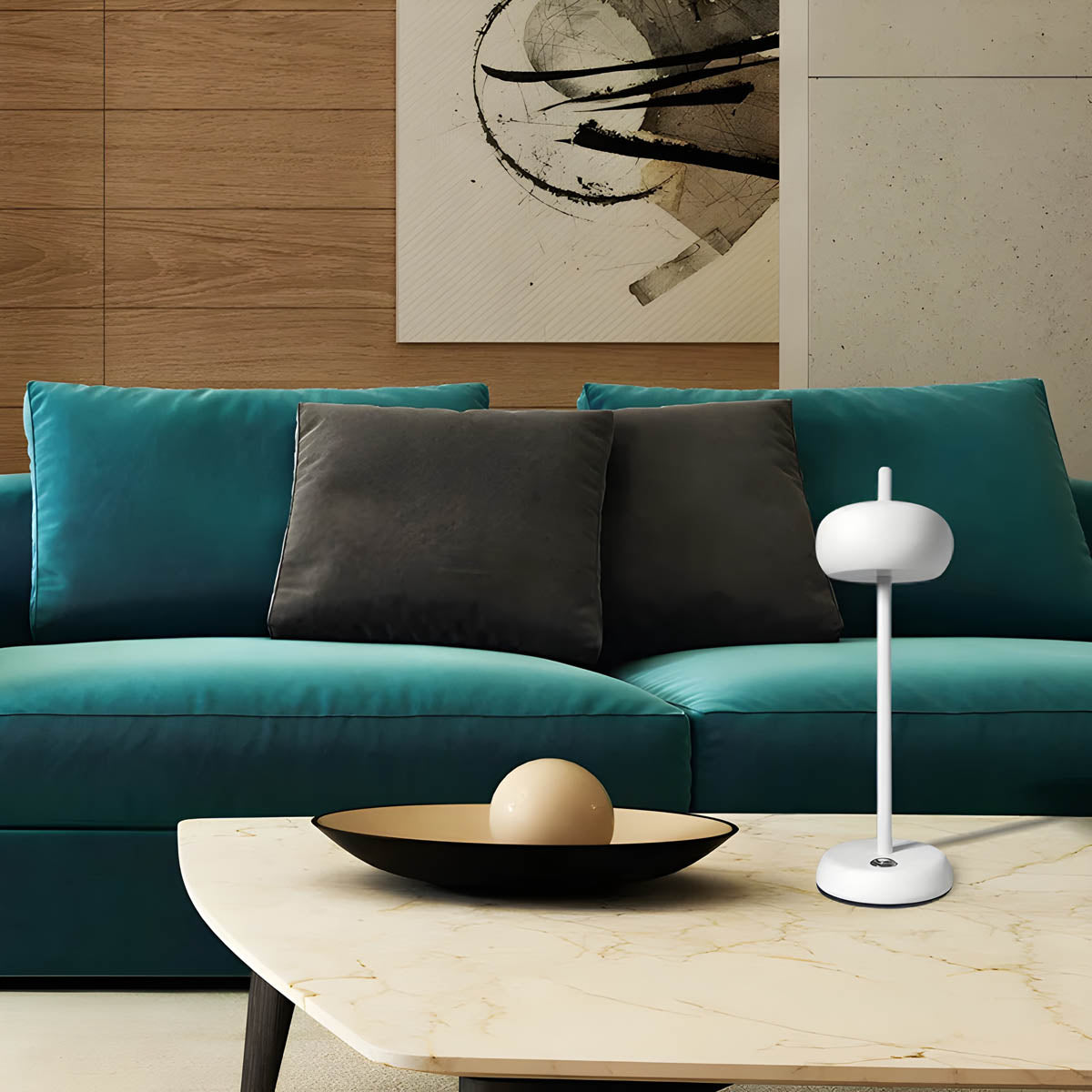 Schlanke Schreibtischlampe im Mid-Century Stil