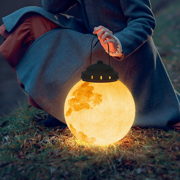 Outdoor-Pendelleuchte mit LED im Modernen Golden Moon-Design
