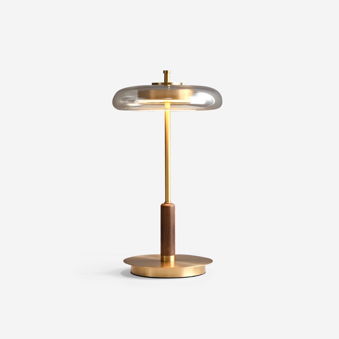 Schlanke Tischlampe aus Glas – Minimalistisch
