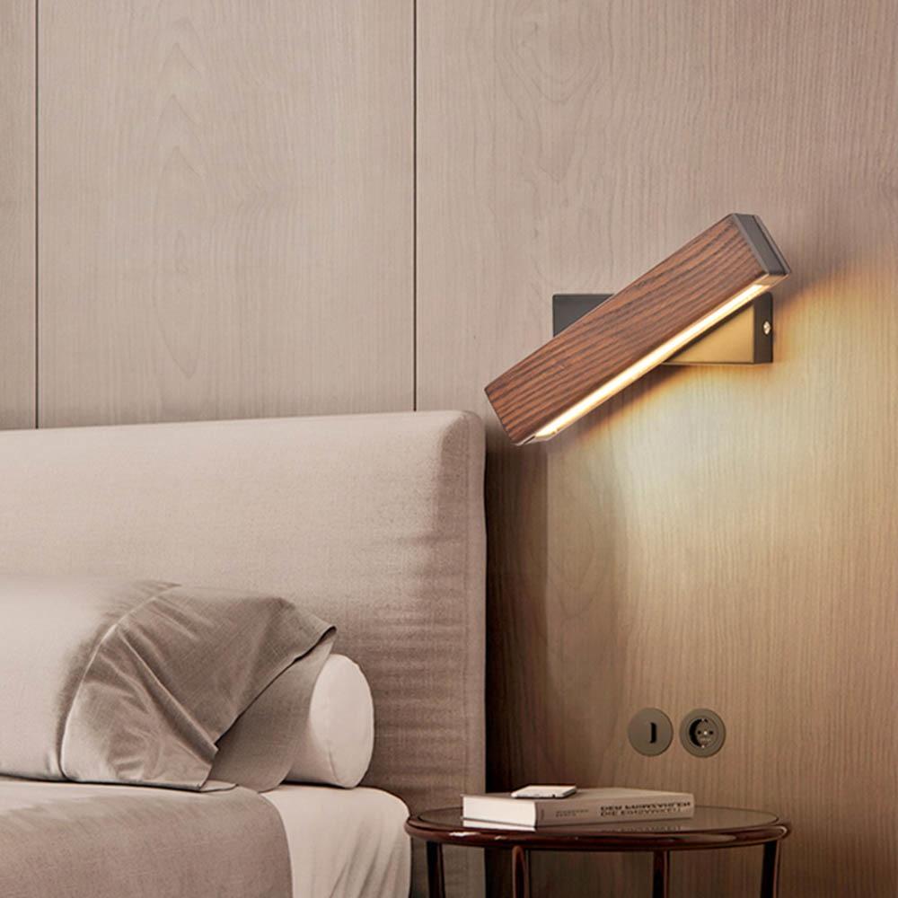 Drehbare Holz-LED-Wandleuchte