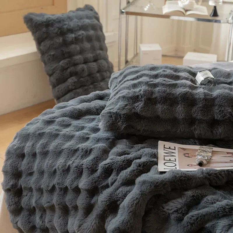 Wärmende Felldecke mit Doppelseitigem Fleece