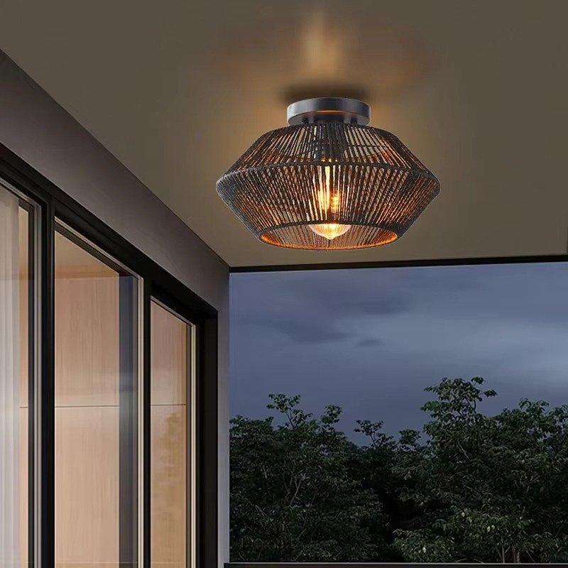 Strukturierte Böhmische Deckenlampe