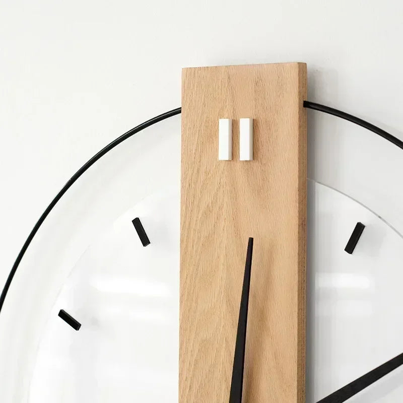Holz-Wanduhr mit lautlosem Uhrwerk | Stilvoll