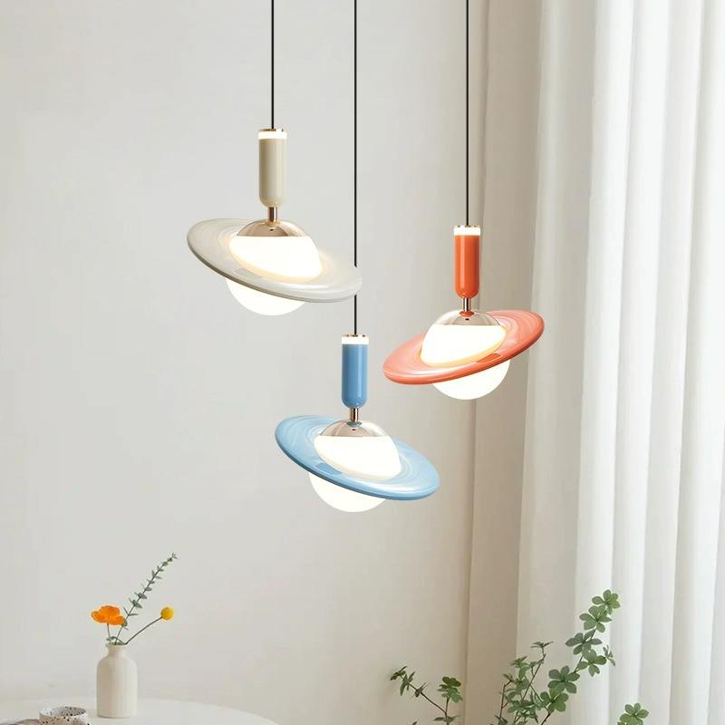 Stylische Runde Saturn Design Deckenleuchte – Moderne Lampe