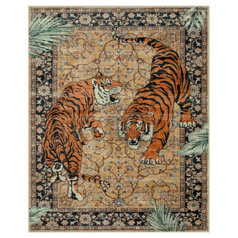 Wohnzimmerteppich mit Tigerprint – Ausdrucksstarkes Design