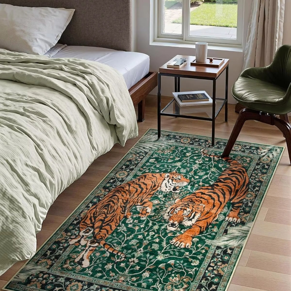 Wohnzimmerteppich mit Tigerprint – Ausdrucksstarkes Design