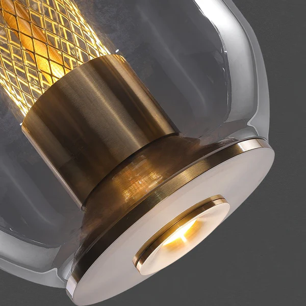 Glas-Metall-Pendelleuchte – Modernes Hängelampen-Design für Innenräume