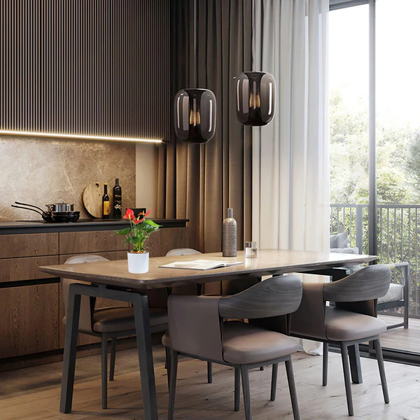 Glas-Metall-Pendelleuchte – Modernes Hängelampen-Design für Innenräume