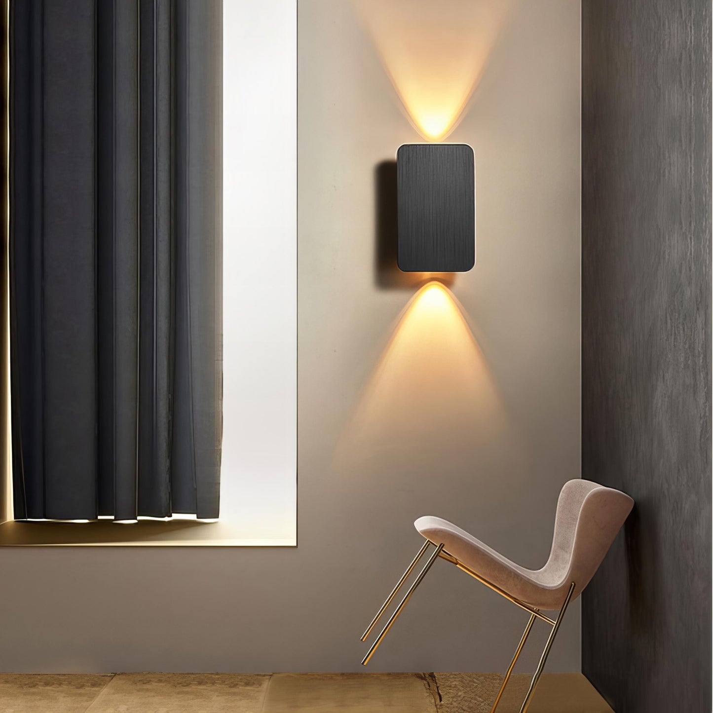 Rechteckige Minimalistische LED Wandlampe