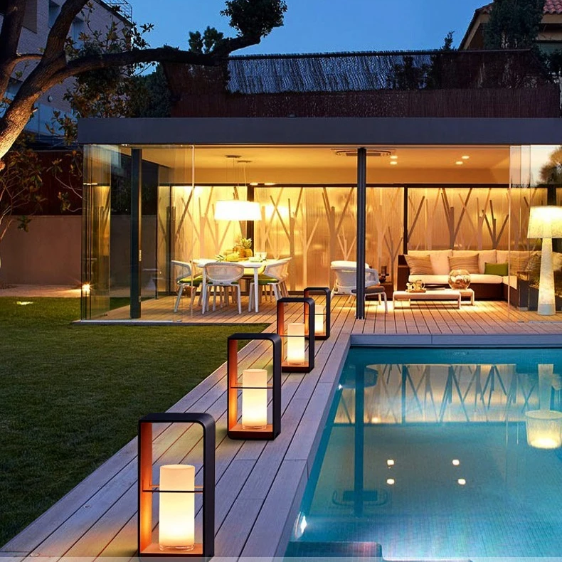Wetterfeste Solar-Terrassenlampe