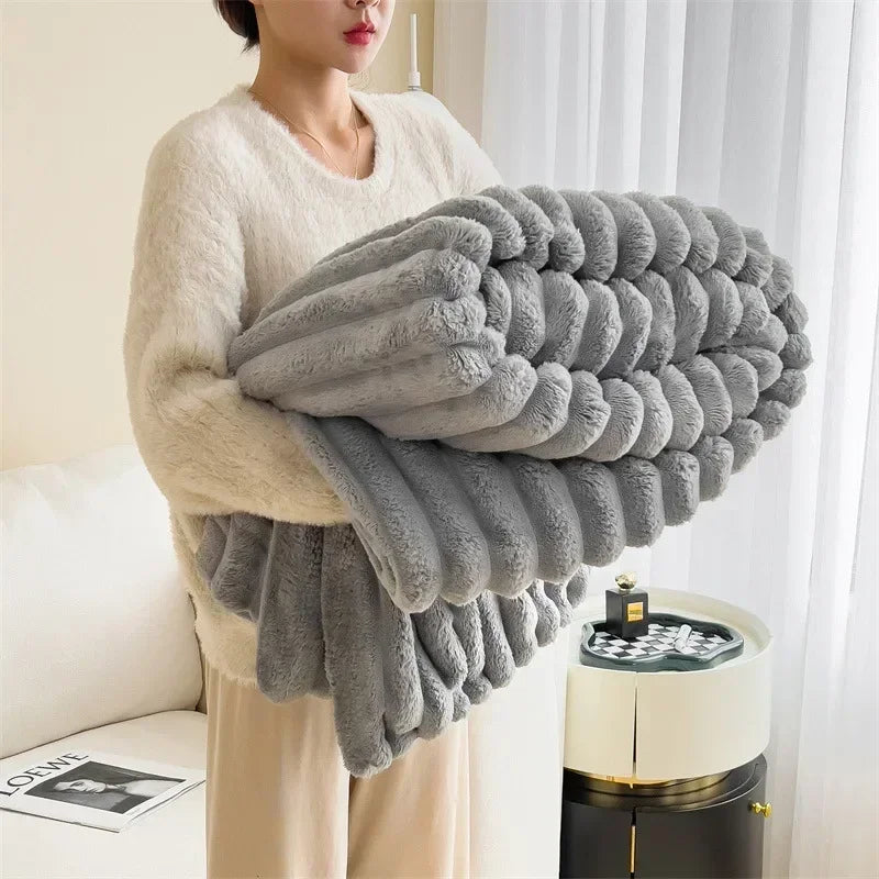 Weiche Kuscheldecke für Sofa, Bett Oder Reisen