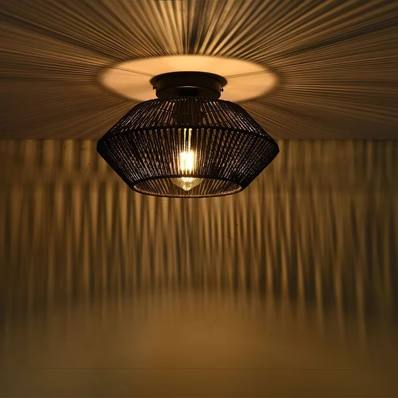 Strukturierte Böhmische Deckenlampe