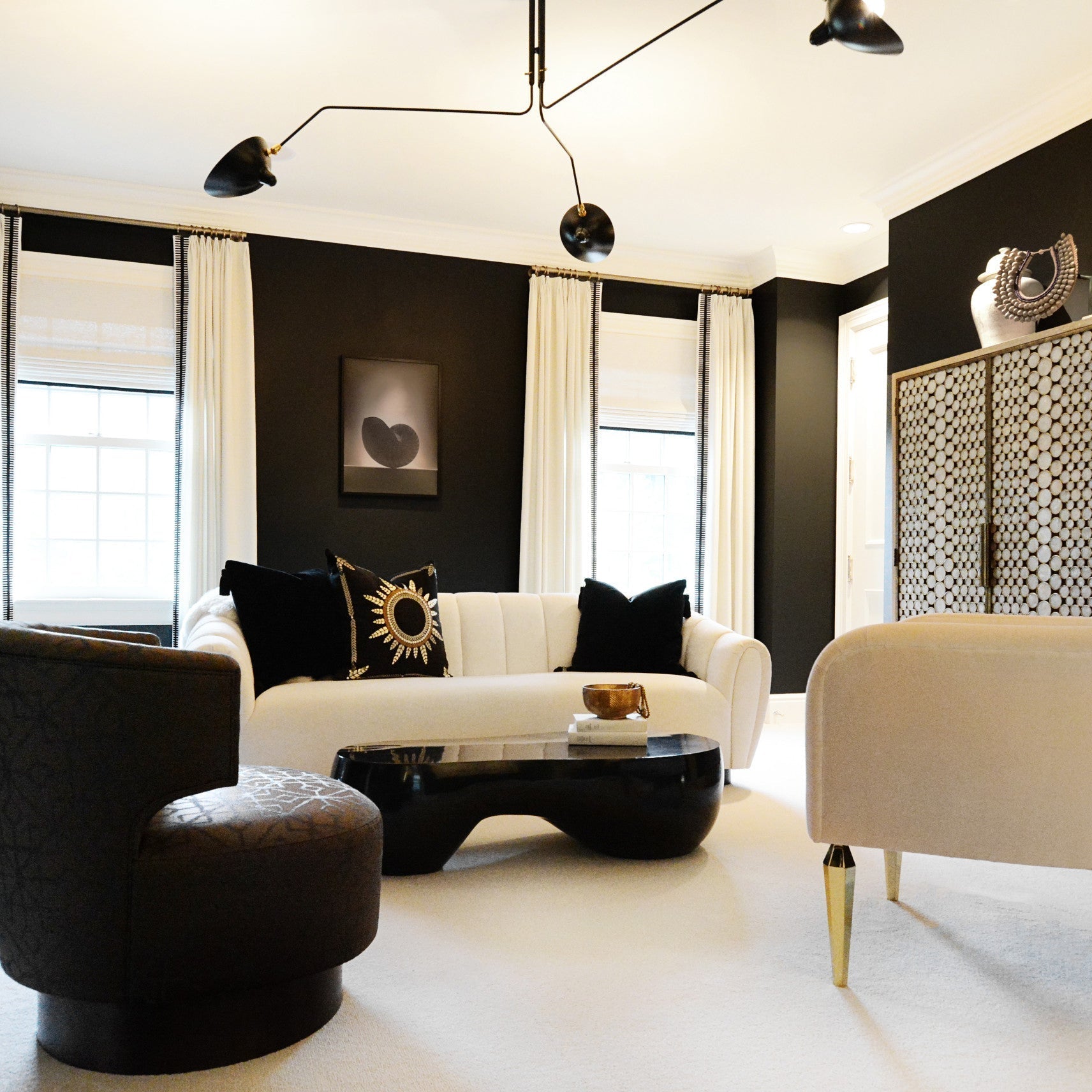 Moderne Deckenleuchte inspiriert von Serge Mouille