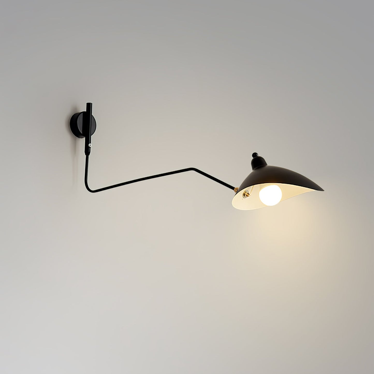 Minimalistische Verstellbare Wandleuchte mit Schwenkarm