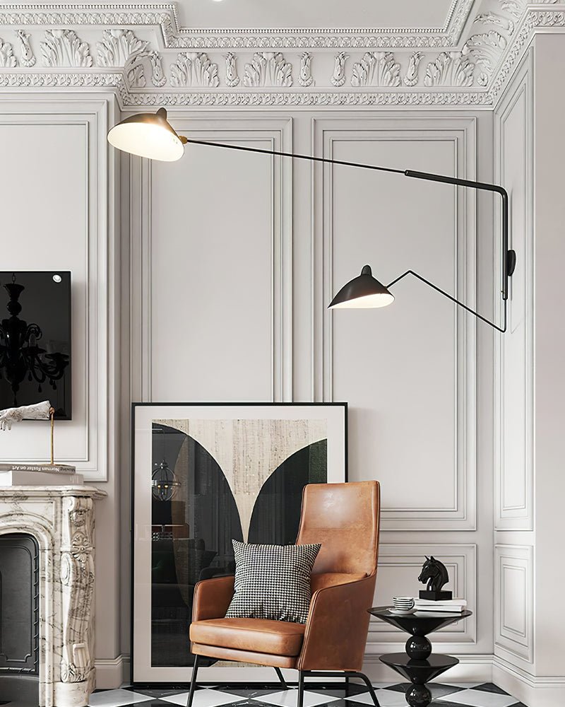 Minimalistische Verstellbare Wandleuchte mit Schwenkarm