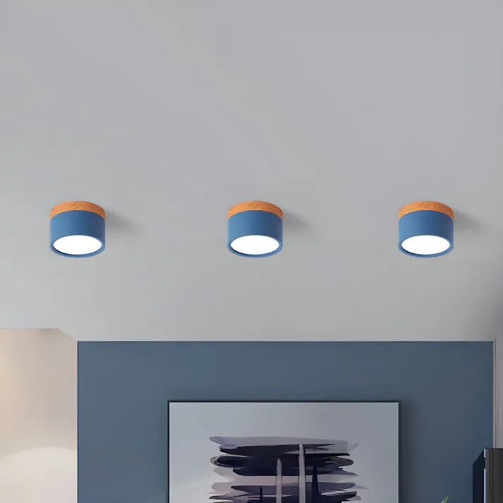 Minimalistische Skandinavische Zylinder-LED-Deckenleuchte