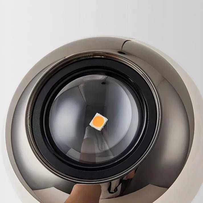 Pendelleuchte mit Marmor-Optik – Nordisch Inspirierte Kugel-Deckenlampe