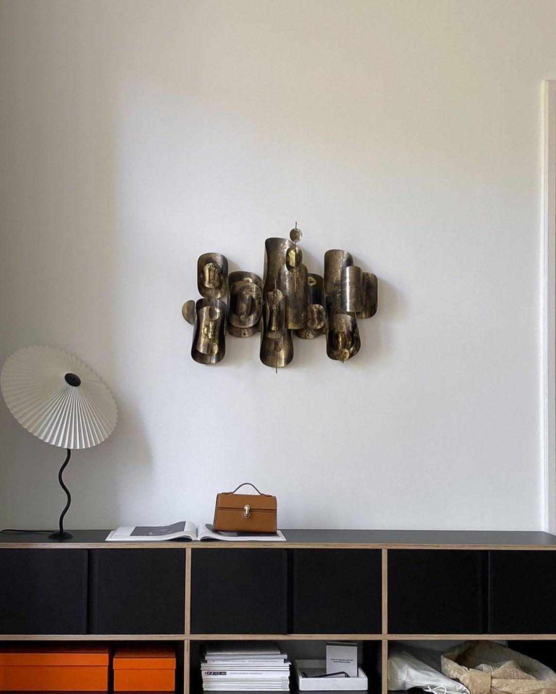 Tischlampe mit Plissiertem Stoffschirm