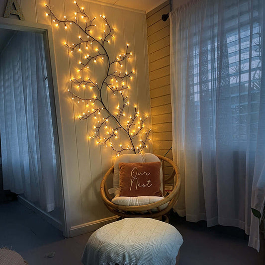 Zauberhafte Baum-Dekoration – Lichterkette mit funkelnden LEDs