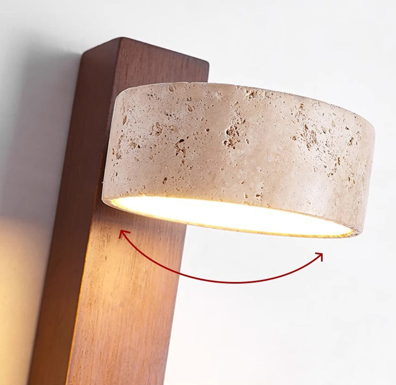Natürliche Wabi Sabi Wandleuchte