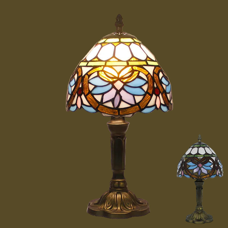 Vintage Sonnenblumen-Schreibtischlampe – Dekorative Tischleuchte
