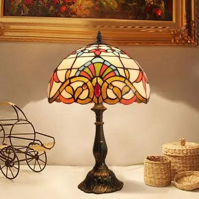 Vintage Sonnenblumen-Schreibtischlampe – Dekorative Tischleuchte
