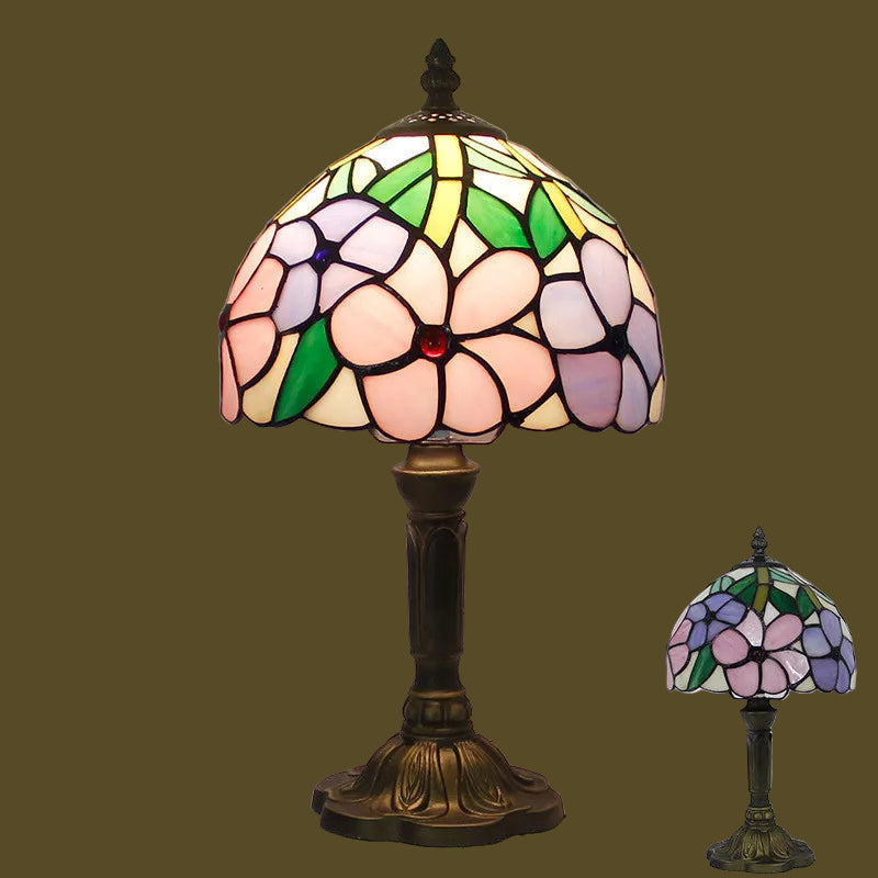 Vintage Sonnenblumen-Schreibtischlampe – Dekorative Tischleuchte