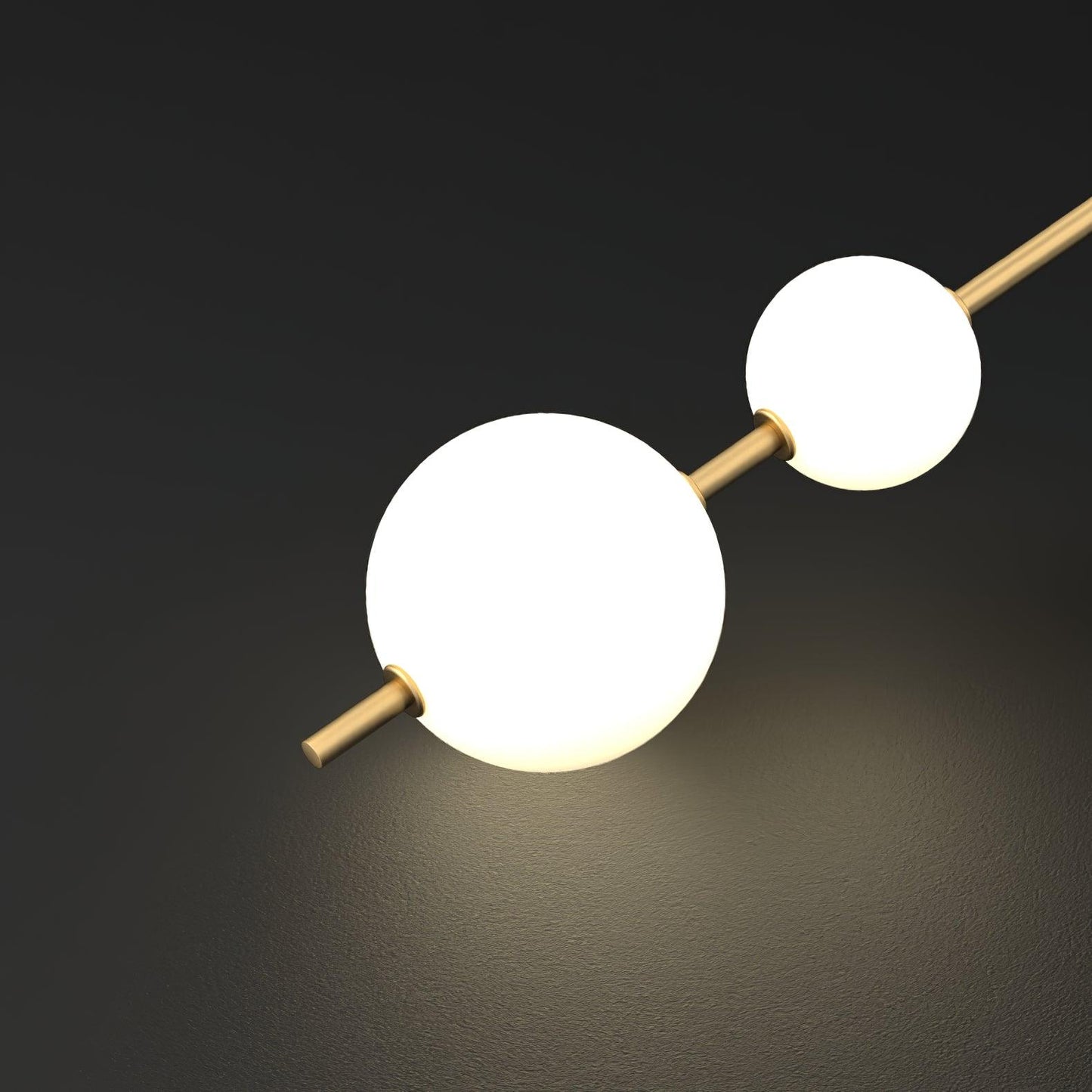 Globe-Wandlampe – Vertikale Ausrichtung