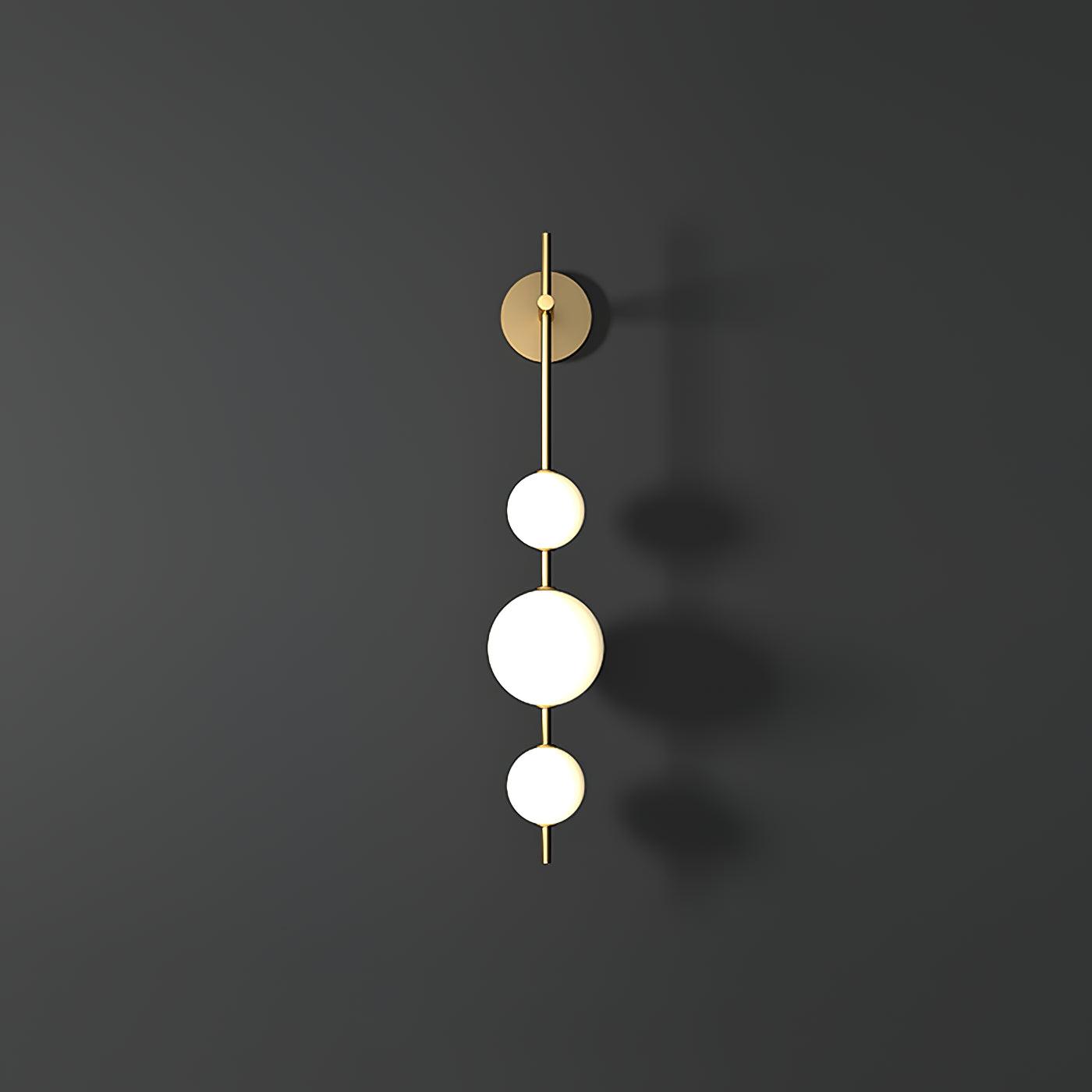 Globe-Wandlampe – Vertikale Ausrichtung